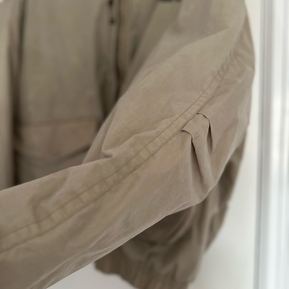 VTG 90s Tan Timberland Sz:XL Weathergear Fleece Lined windbreaker Bomber Jacket - Picture 8 of 16